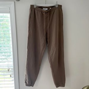 Vince tan joggers size small